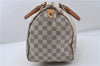 Authentic Louis Vuitton Damier Azur Speedy30 Hand Boston Bag N41533 LV 7080D