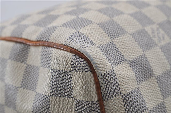 Authentic Louis Vuitton Damier Azur Speedy30 Hand Boston Bag N41533 LV 7080D