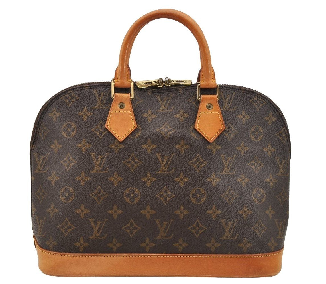 Authentic Louis Vuitton Monogram Alma Hand Bag Purse M51130 LV 7080I