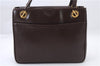 Authentic GUCCI Vintage Shoulder Tote Bag Leather Brown 7082C