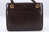 Authentic GUCCI Vintage Shoulder Tote Bag Leather Brown 7082C