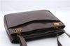 Authentic GUCCI Vintage Shoulder Tote Bag Leather Brown 7082C