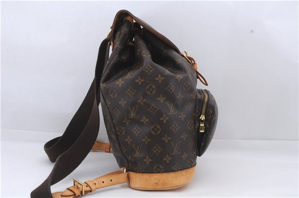 Authentic Louis Vuitton Monogram Montsouris GM Backpack M51135 LV 7082D