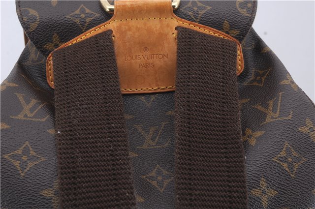 Authentic Louis Vuitton Monogram Montsouris GM Backpack M51135 LV 7082D