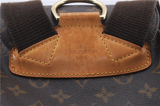 Authentic Louis Vuitton Monogram Montsouris GM Backpack M51135 LV 7082D