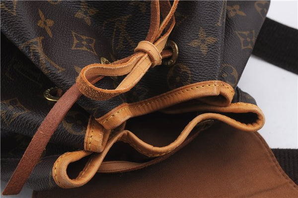Authentic Louis Vuitton Monogram Montsouris GM Backpack M51135 LV 7082D