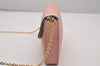 Auth Louis Vuitton Monogram Empreinte Pochette Felice Shoulder Bag Pink 7082I