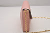Auth Louis Vuitton Monogram Empreinte Pochette Felice Shoulder Bag Pink 7082I