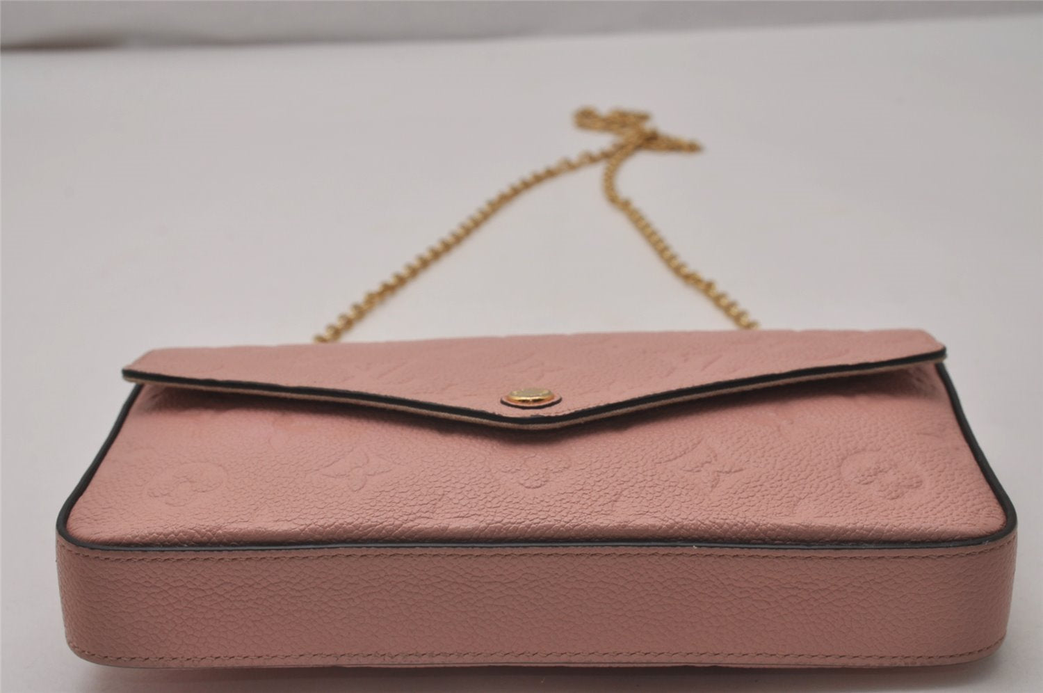Auth Louis Vuitton Monogram Empreinte Pochette Felice Shoulder Bag Pink 7082I