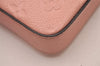 Auth Louis Vuitton Monogram Empreinte Pochette Felice Shoulder Bag Pink 7082I