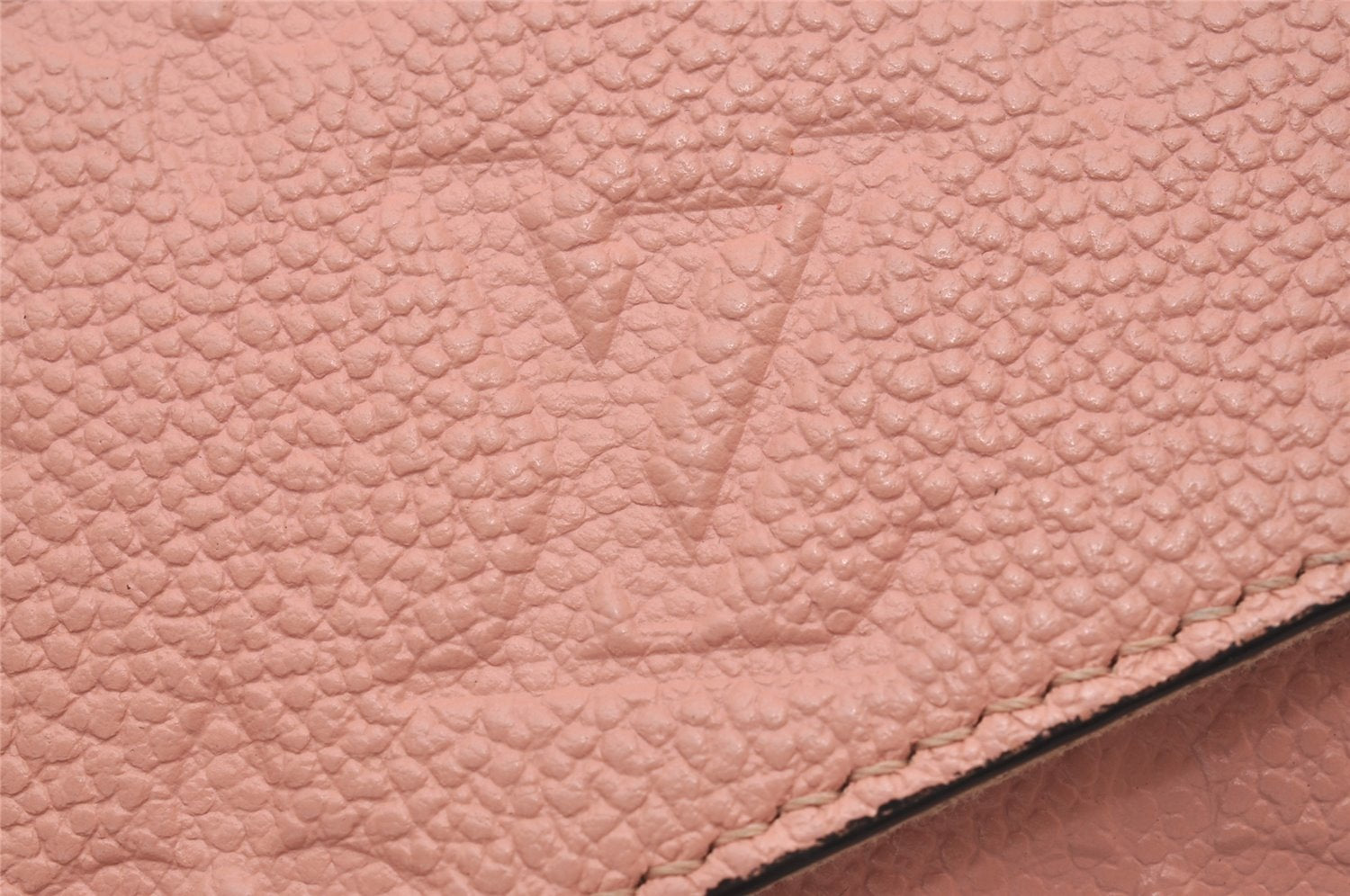 Auth Louis Vuitton Monogram Empreinte Pochette Felice Shoulder Bag Pink 7082I