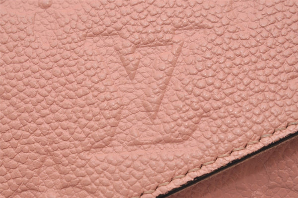 Auth Louis Vuitton Monogram Empreinte Pochette Felice Shoulder Bag Pink 7082I