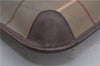 Authentic Burberrys Vintage Check Canvas Clutch Hand Bag Khaki Green Brown 7084C