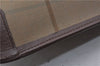 Authentic Burberrys Vintage Check Canvas Clutch Hand Bag Khaki Green Brown 7084C