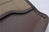 Authentic Burberrys Vintage Check Canvas Clutch Hand Bag Khaki Green Brown 7084C