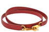 Authentic HERMES Shoulder Strap 35.8" Red Gold 7084D