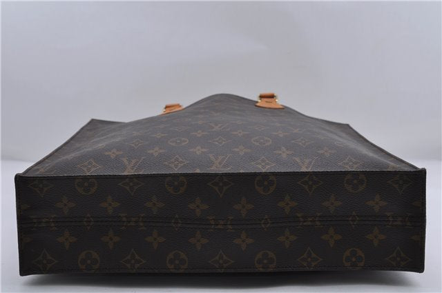 Authentic LOUIS VUITTON Monogram Sac Plat Hand Bag M51140 LV Junk 7086C