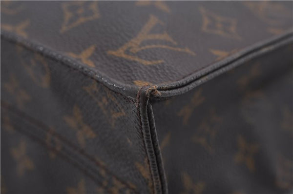 Authentic LOUIS VUITTON Monogram Sac Plat Hand Bag M51140 LV Junk 7086C