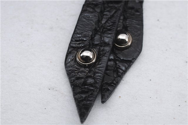 Authentic GUCCI Bamboo Clutch Hand Bag Purse Leather 235321 Black 7086D