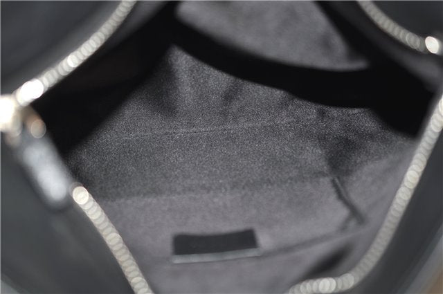 Authentic GUCCI Bamboo Clutch Hand Bag Purse Leather 235321 Black 7086D