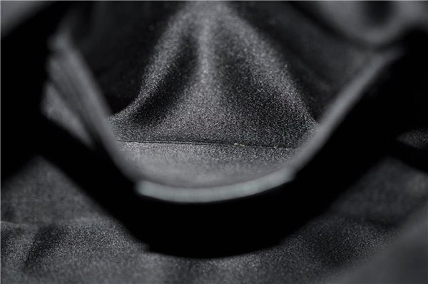 Authentic GUCCI Bamboo Clutch Hand Bag Purse Leather 235321 Black 7086D