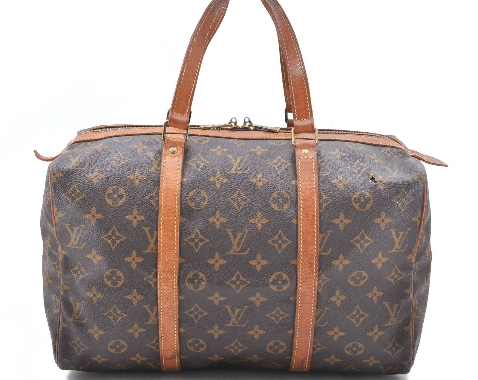 Authentic LOUIS VUITTON Monogram Sac Souple 35 Hand Boston Bag M41626 LV 7087B
