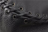 Authentic Christian Dior Shoulder Tote Bag Tassel Leather Black 7088D