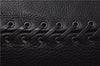 Authentic Christian Dior Shoulder Tote Bag Tassel Leather Black 7088D