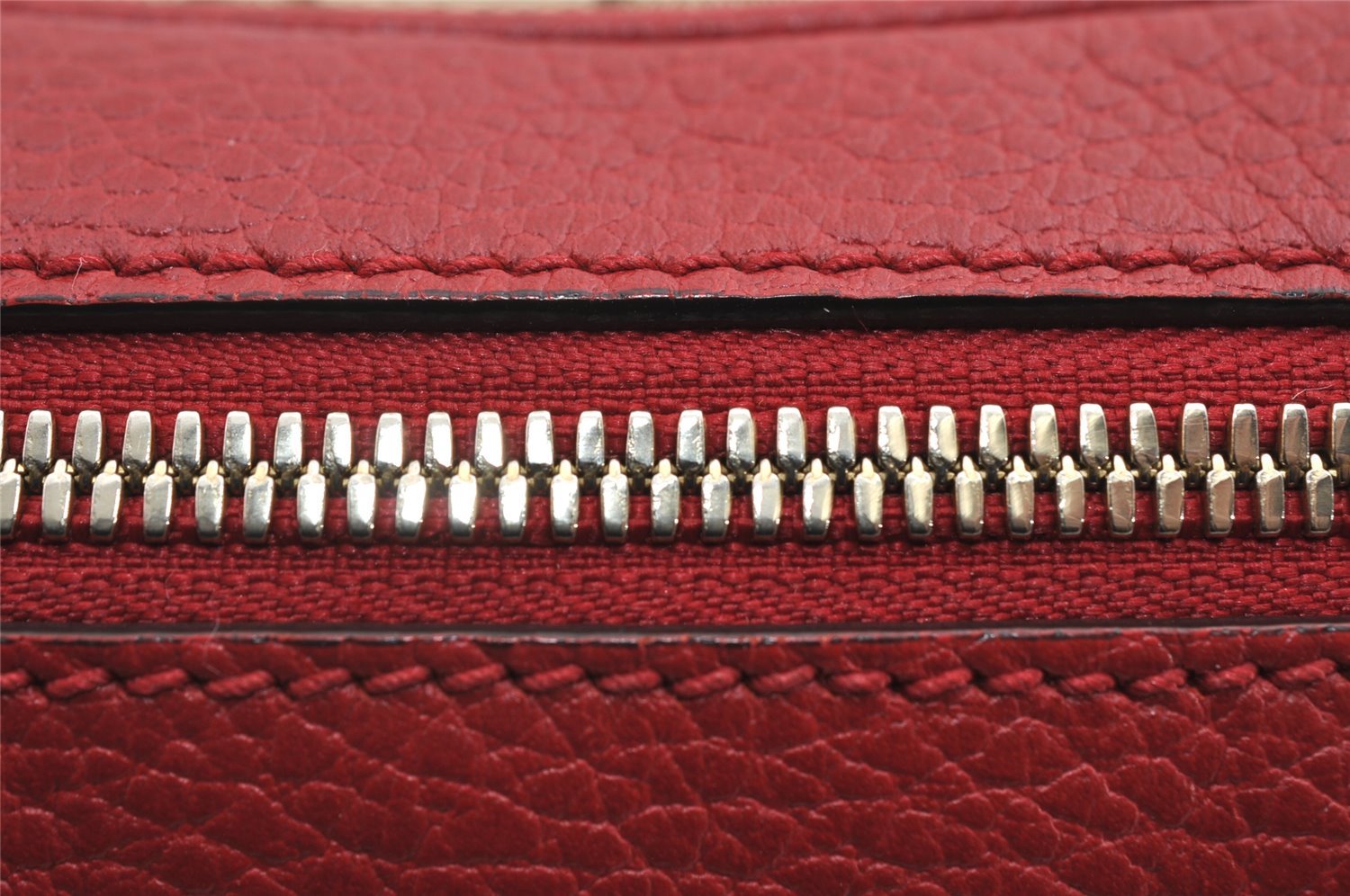 Authentic GUCCI Bree Shoulder Cross Bag GG Canvas Leather 449413 Brown Red 7088I