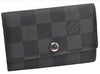 Authentic Louis Vuitton Damier Graphite Multicles 6 Key Case M62662 LV 7089E