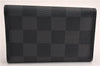 Authentic Louis Vuitton Damier Graphite Multicles 6 Key Case M62662 LV 7089E