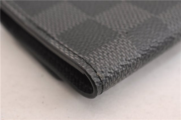 Authentic Louis Vuitton Damier Graphite Multicles 6 Key Case M62662 LV 7089E