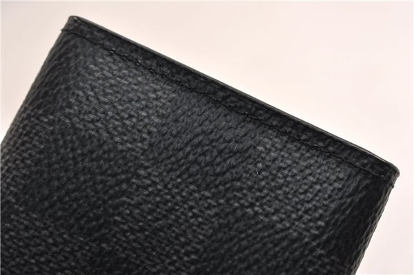 Authentic Louis Vuitton Damier Graphite Multicles 6 Key Case M62662 LV 7089E