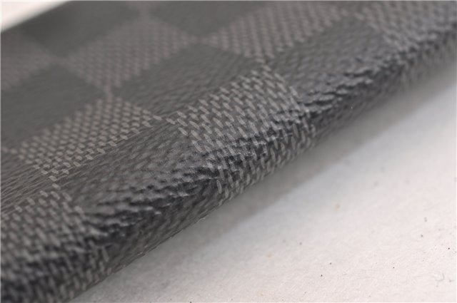 Authentic Louis Vuitton Damier Graphite Multicles 6 Key Case M62662 LV 7089E