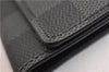 Authentic Louis Vuitton Damier Graphite Multicles 6 Key Case M62662 LV 7089E