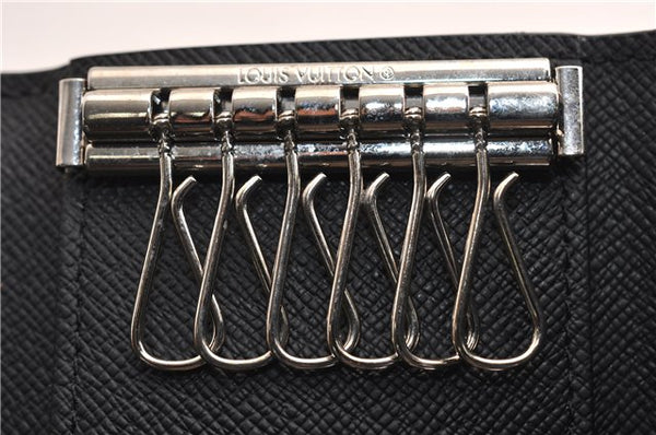 Authentic Louis Vuitton Damier Graphite Multicles 6 Key Case M62662 LV 7089E