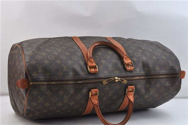 Authentic LOUIS VUITTON Monogram Keepall 55 Boston Bag M41424 LV 7090C