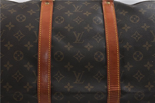 Authentic LOUIS VUITTON Monogram Keepall 55 Boston Bag M41424 LV 7090C