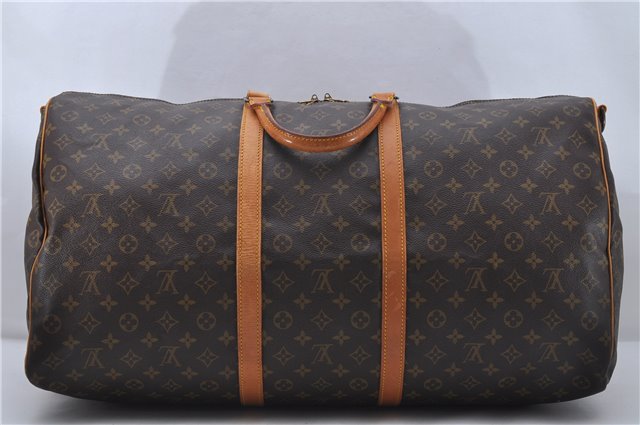 Auth Louis Vuitton Monogram Keepall Bandouliere 60 Boston Bag M41412 LV 7090D