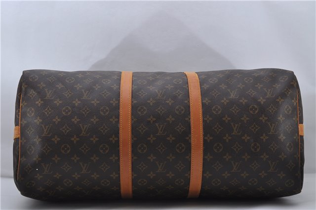 Auth Louis Vuitton Monogram Keepall Bandouliere 60 Boston Bag M41412 LV 7090D