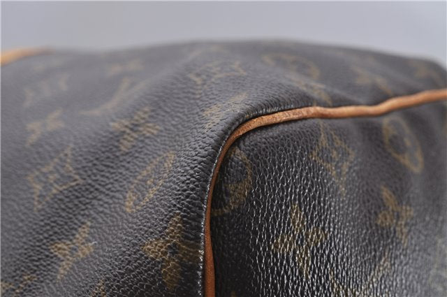 Auth Louis Vuitton Monogram Keepall Bandouliere 60 Boston Bag M41412 LV 7090D