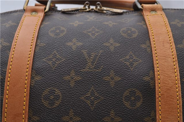 Auth Louis Vuitton Monogram Keepall Bandouliere 60 Boston Bag M41412 LV 7090D