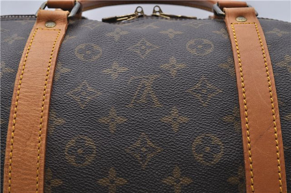 Auth Louis Vuitton Monogram Keepall Bandouliere 60 Boston Bag M41412 LV 7090D