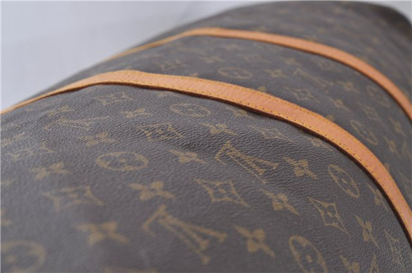 Auth Louis Vuitton Monogram Keepall Bandouliere 60 Boston Bag M41412 LV 7090D