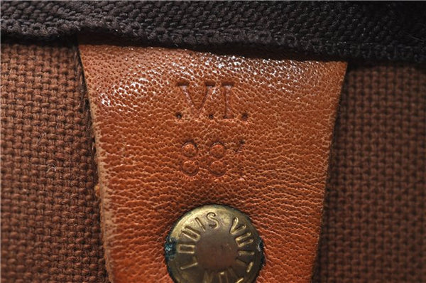 Auth Louis Vuitton Monogram Keepall Bandouliere 60 Boston Bag M41412 LV 7090D