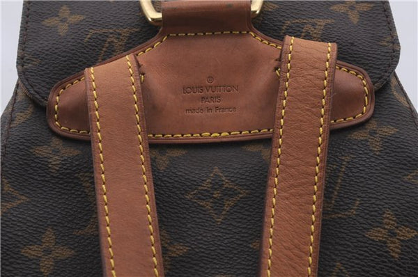 Authentic Louis Vuitton Monogram Montsouris MM Backpack M51136 LV 7091D