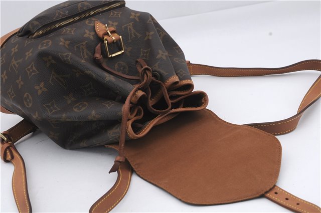 Authentic Louis Vuitton Monogram Montsouris MM Backpack M51136 LV 7091D