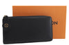 Auth Louis Vuitton Taurillon Portefeuille Comet Wallet Black M63102 Box 7092E