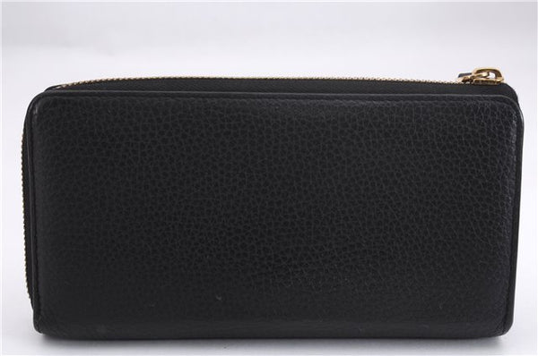 Auth Louis Vuitton Taurillon Portefeuille Comet Wallet Black M63102 Box 7092E