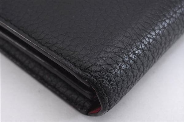 Auth Louis Vuitton Taurillon Portefeuille Comet Wallet Black M63102 Box 7092E